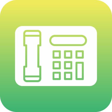 Eşsiz Hesap Makinesi Vektör Satır Simgesi