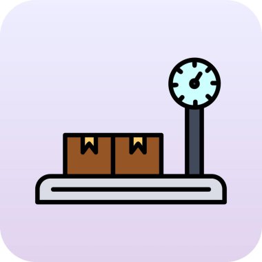 Saat simgesi vektör illüstrasyonu