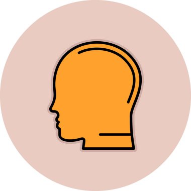 vektör insan başı simgesi