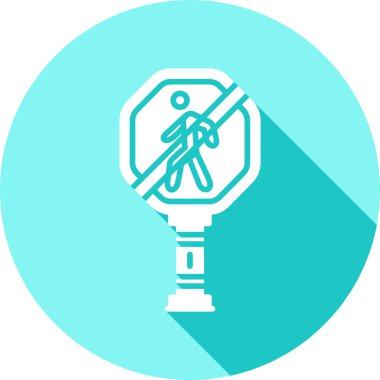 Tek izole edilmiş simgenin vektör illüstrasyonu.