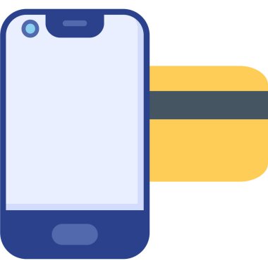 Cep telefonu. Web simgesi basit illüstrasyon