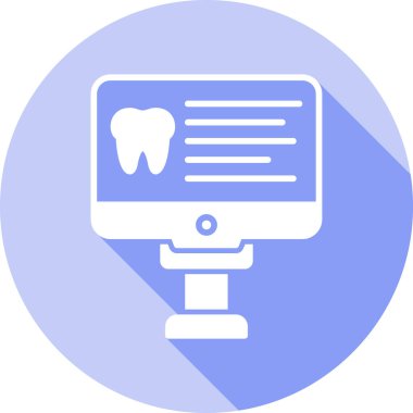 Diş Modern simgesi, vektör illüstrasyonu