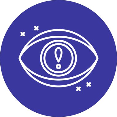 Göz simgesi vektör illüstrasyonu