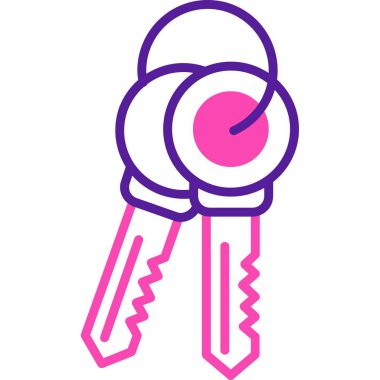 Anahtar simgesi vektör illüstrasyonu