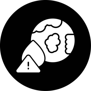 Bir gezegen simgesinin vektör illüstrasyonu