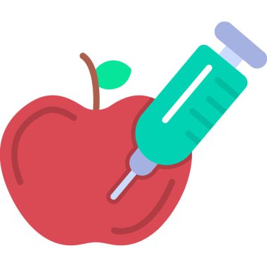 elma testi tüp vektör simgesi