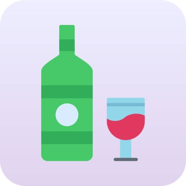 şarap şişesi vektör simgesi