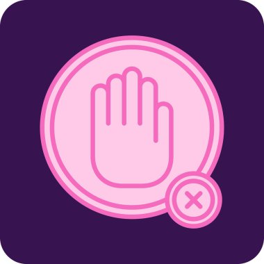 el ve düğme vektör simgesi