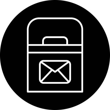 posta simgesi, vektör illüstrasyonu