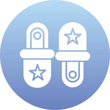 Haplar. Web simgesi basit illüstrasyon