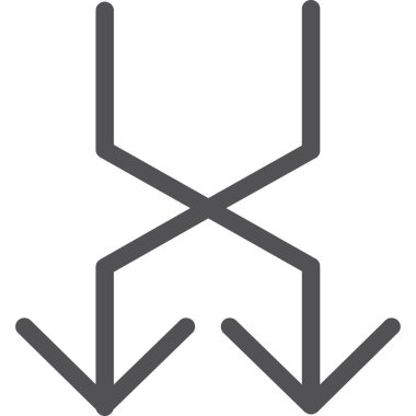 Oklar aşağı yönlü simge