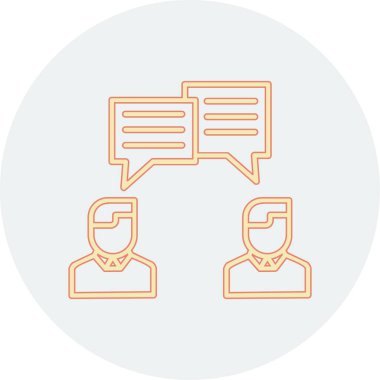 Sohbet simgesi vektör illüstrasyonu