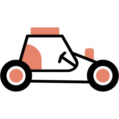 - Araba. Web simgesi basit illüstrasyon