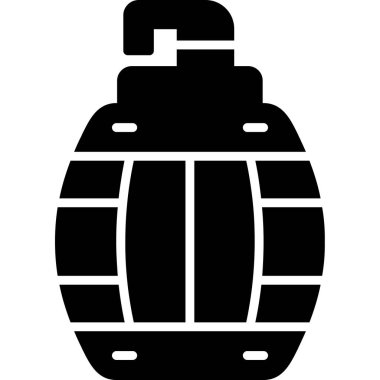 bomba simgesi, basit vektör çizimi