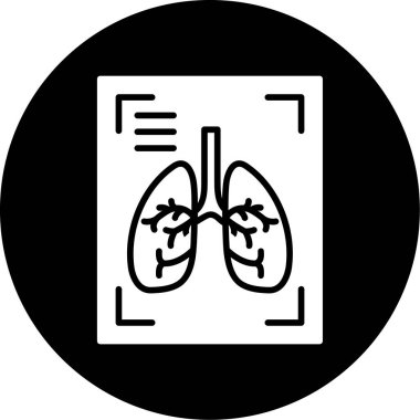 Akciğerler simge vektör çizim