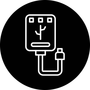 usb flash sürücü vektör çizim