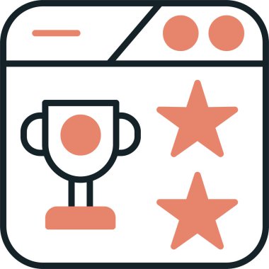 En sevdiğim. Web simgesi basit illüstrasyon