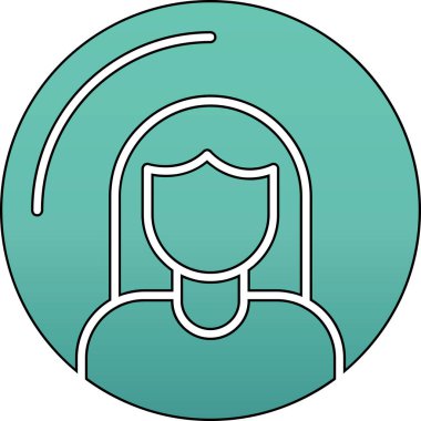 eşsiz kullanıcı hesabı vektör simgesi