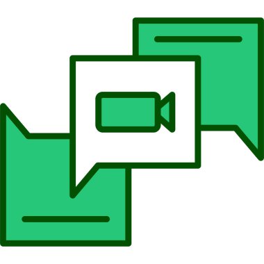 Sohbet simgesi vektör illüstrasyonu