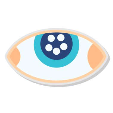 Göz simgesi vektör illüstrasyonu