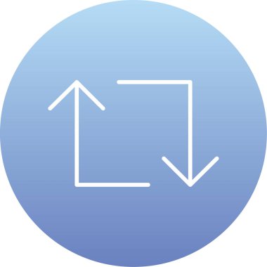 ok simgesi, vektör illüstrasyonu beyaz arkaplanda izole edildi