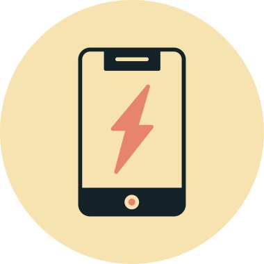 Cep telefonu. Web simgesi basit illüstrasyon