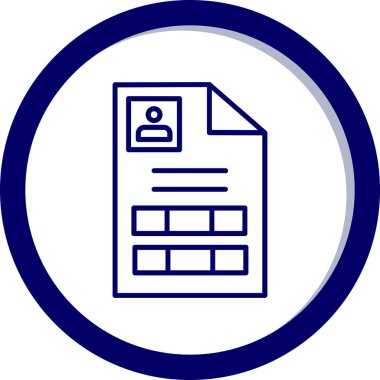 Belge. Web simgesi basit illüstrasyon