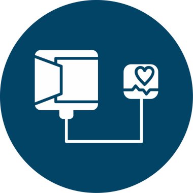 kalp vektör simgesi düz simge