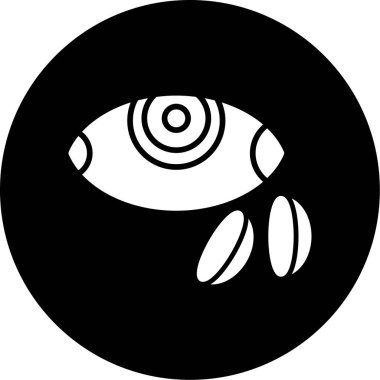 Gözün vektör çizimi