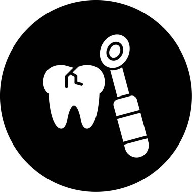 Diş bakımı simgesi, basit biçim.