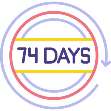 vektör olarak sayı günleri simgesi. logotype