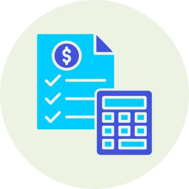 işletme finans para simgesi düz stil