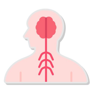 İnsan organı düz illüstrasyon tasarımı