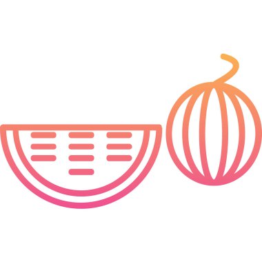 Kabak simgesinin vektör illüstrasyonu