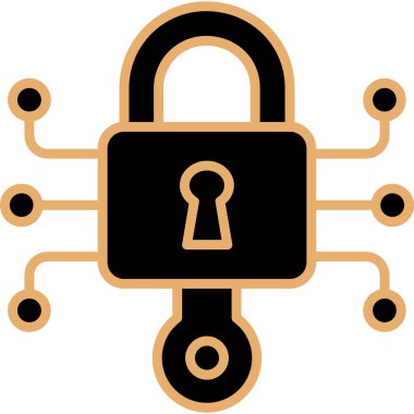 basit vektör illüstrasyonunu kilitle