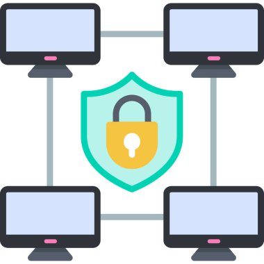 kilit simgesi, vektör illüstrasyonu