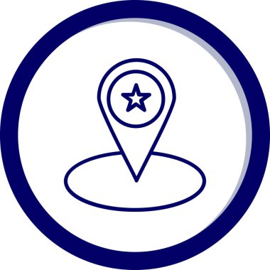 harita konumu ikon vektör illüstrasyonu