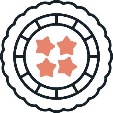 Modern b 'nin vektör illüstrasyonunda yiyecek ikonu yok