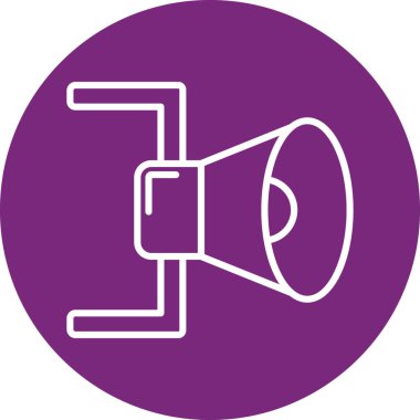 megafon simgesinin vektör illüstrasyonu