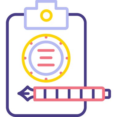 Araba motoru simgesi, vektör illüstrasyonu