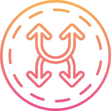 Ok. Web simgesi basit illüstrasyon