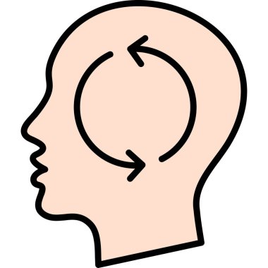 Konuşma baloncuklu insan kafası