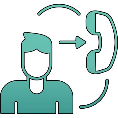 Bir kadın ve erkeğin vektör çizimi