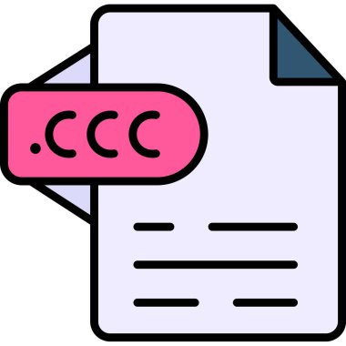 Dosya biçiminin vektör illüstrasyonu