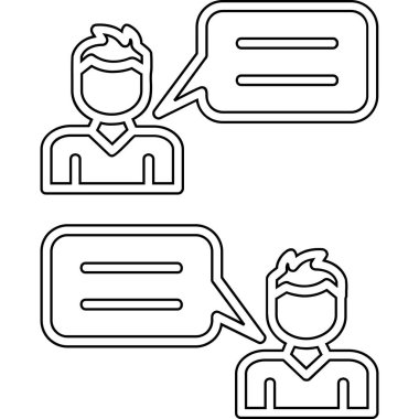 Sohbet ikonu. iletişim konsepti.