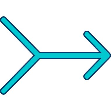 ok sağ simgesi. özet çizimi