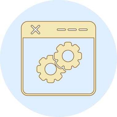 Ayarlama. Web simgesi basit illüstrasyon