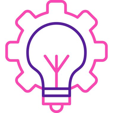 Ampul. Web simgesi basit illüstrasyon