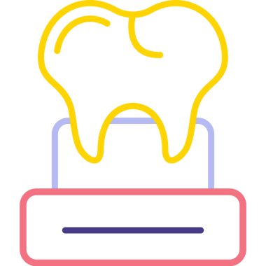 Diş Modern vektör resimlemesi