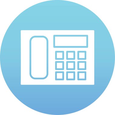 Hesap makinesinin vektör illüstrasyonu, basit simge